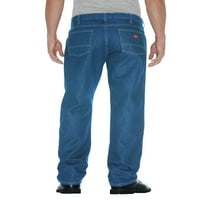 דיקי גברים וגברים גדולים רגועים בגזרה ישרה ג 'ינס ג' ינס עם 5 כיס