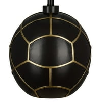 תאורת קרסוול 23.5 גלובל שחור כדור שולחן מנורת עם עתיק פליז מבטאים