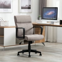 כיסא משרדים, כיסא שולחן נדנדה ארגונומי אוקפה גב גבוה, כיסא מחשב מודרני 360 מעלות סובב עם משענות יד מתכווננות,