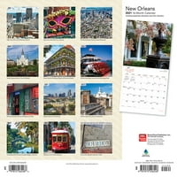 בראונטרוט הוצאות לאור חודשי כיכר קיר לוח שנה ניו אורלינס