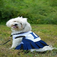 חיות מחמד המכללה הראשונה דיוק כחול שדים מעודדת, גדלים לחיות מחמד השמלה זמין. תלבושת כלבים מורשית