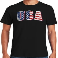 גרפיקה אמריקה הפטריוטית 4 ביולי יום העצמאות אוסף חולצת הטריקו לגברים