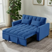 Aukfa Selder Sheper Sofa-Pult-Out מיטה- שטח קטן ספה- כחול
