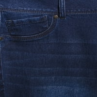 ג'ינס ג'ינס ג'ינס בגודל פלוס רזה ג'ינס עם כפתורים כפולים