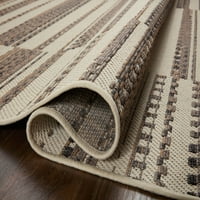 לולוי השני ריינייר שנהב אפור חום 18 18 מדגם שטיח