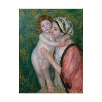 סימן מסחרי אמנות' אמא וילד ' אמנות בד מאת מרי סטיבנסון קאסאט