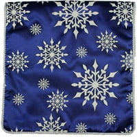 שעת חג עיצוב חג המולד כחול נצנצים פתית שלג 72 רץ שולחן