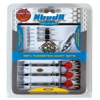 Nodor Professional Tungsten Steel Tip Darts ו- Siderider Case לשימוש עם Bristle Dartboards