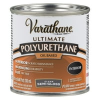 ברור, VOC, Varathane Ultimate Semi-Gloss Polyethane מבוסס-242172H, חצי ליטר, חבילה