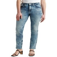 סילבר ג'ינס ושות '. אייברי גבירות גבוהות לג'ינס ישר, מידות המותניים 24-36