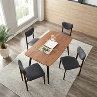 שולחן אוכל בסגנון נורדי, שולחן קבלת פנים, שולחן אוכל ביתי, שולחן משא ומתן פנאי, שולחן מלבני בול ברזל -