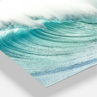 עיצוב 'גלים כחולים מאסיביים שבר חוף'