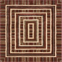 ארוג היטב אורורה גיאומטרי עכשווי פרסית שטיחים באזור, אדום