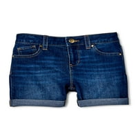 בנות וונדר אומה 5- ופלוס רול שרוול ג'ינס ג'ין מכנסיים קצרים