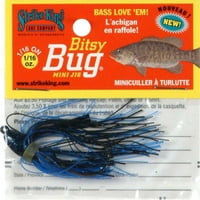 Strike King Bitsy Bug Jig 1 16oz כחול שחור