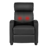 רהיטים של אמריקה תאורה שחור פאו עור כיסא כורסת עור