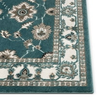 גם ארוג סחלב כחול סיליה מסורתית פרסית מזרחי 2'7' 3 רץ אזור שטיח