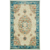 מוהוק ביתי פריזמטי קרם ויקטוריה שטיח שטיח אזור מודפס של דיוק נוי, 8'x10 ', שמנת ואפור