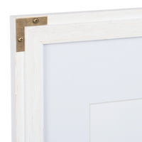פרינץ קולח עץ 16 '20', מאט עד 8' 10 ' מסגרת תמונה תלויה על הקיר, לבן