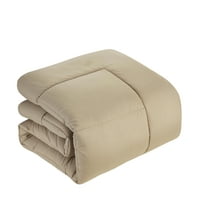 מיטת טאופה יוקרתית בת 5 חלקים בתיק למטה מטה שמיכה אלטרנטיבית, תאום XL