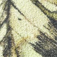 מוהוק ביתי נוצות צבועות מפורסמיות מרובות מעבר דיוק שטיח שטיח אזור מודפס, 8'x10 ', חום וכתום