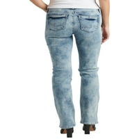 סילבר ג'ינס ושות 'לנשים אליזה אמצע עלייה דקה ג'ינס, גדלי המותניים 24-36