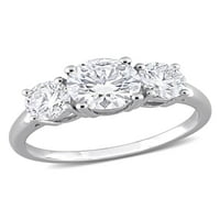 2- CARAT T.G.W. יצר טבעת אירוסין של סטרלינג סטרלינג לבן