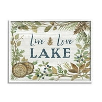 תעשיות סטופל חיות אהבה לאגם ציטוט כפרי אגם בית מסגרת בוטנית, 16, עיצוב מאת סילביה וסילבה