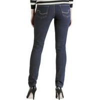 ג'ינס רזים של נשים זמינים באורכים רגילים וקצרים