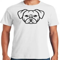 גרפיקה אמריקה מגניבה כלב בעלי חיים מתמודד עם איורים קולקציית חולצת טריקו גרפית לגברים