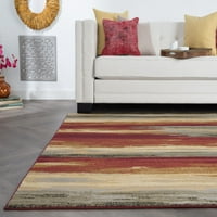 פס שטיחים באזור עכשווי סלון רב צבעוני קל לניקוי