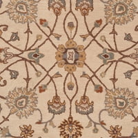 אורגים אומנותיים אלבי בז 'מסורתי 8' ​​שטיח שטח עגול